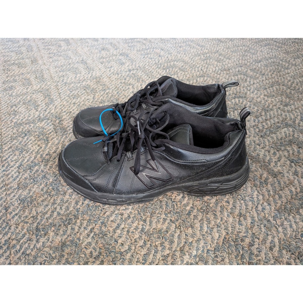 New Balance 608v3 Mens 14 4E Extra Wide Black Leather Training Shoes MX608V3B